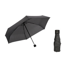 Windproof Portable Sun Mini Custom Logo Grid 5 Folding Capsule Umbrella